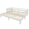 Daybed, Pull-Out Bed, 90 x 200cm, Solid Pine, with Second Sleeping Space And Roll-Up Slatted Frame, Heart-Shaped Bed,