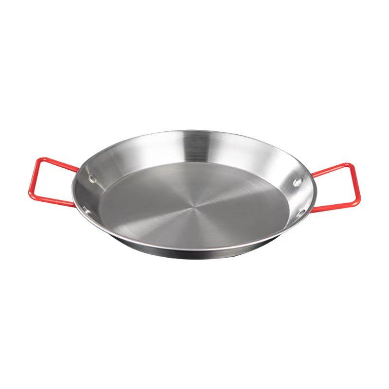 Golden Double-Ear Stainless Steel Seafood & Crayfish Hot Pot with Spanish Fried Chicken Plate