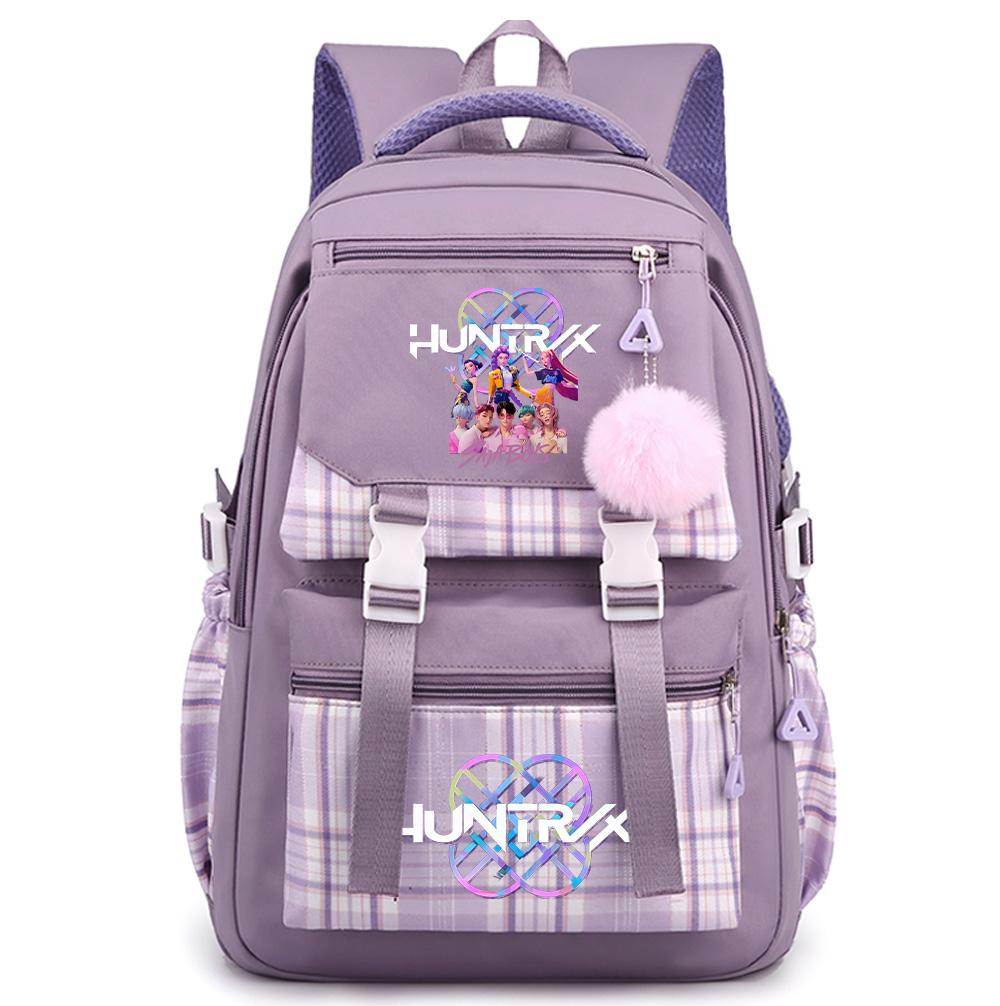 Cute Printed K-Pop Printed Large Capacity Backpack for Teenger Student Girl Boy Schoolbag Bookbag Kid Gift Women Waterproof Travel Bag Mochila