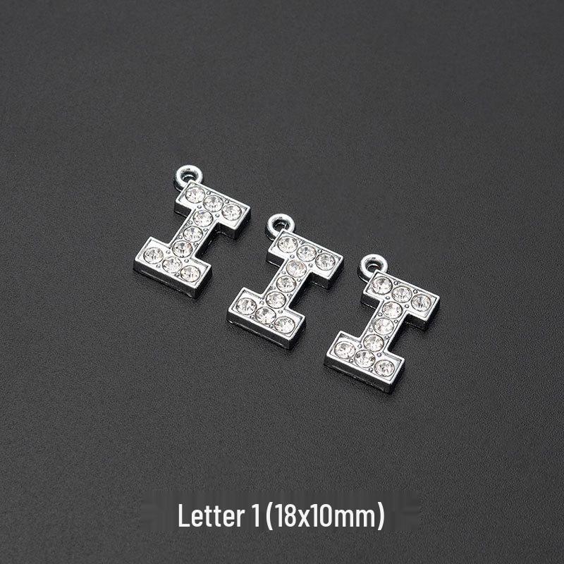 Alloy DIY English Letter & Number Necklace Pendant - Creative Jewelry & Handmade Accessories.