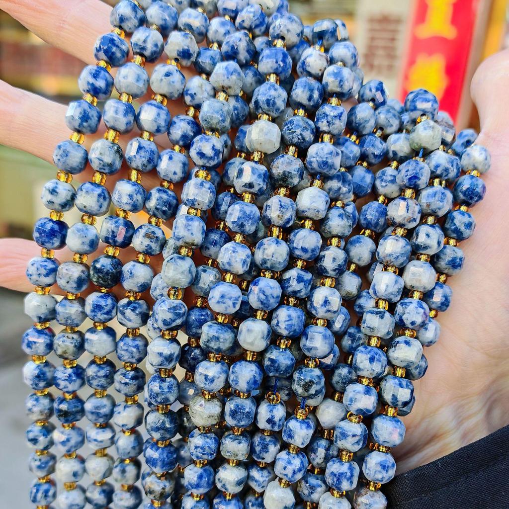 Naturstein Kristall facettierte Würfelperlen - 5,5mm, 7mm & 9mm Größen
