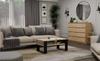 Modern 2P SLIM Coffee Table, Artisan Oak, Black