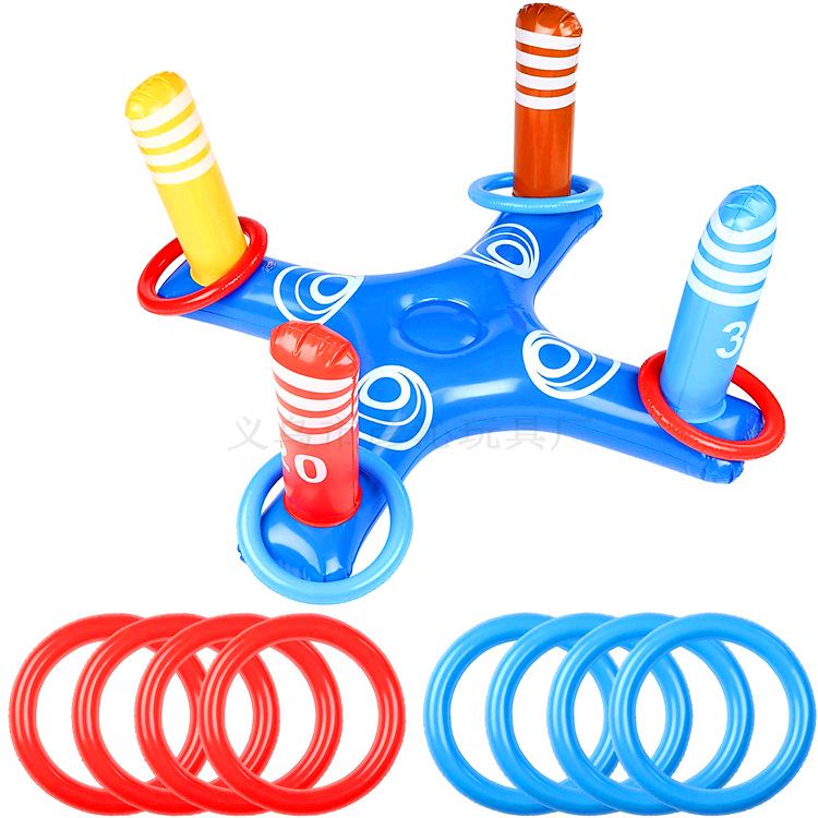 Inflatable Christmas Hat Toss Game - Cactus, Flamingo & Antlers for Parent-Child Fun