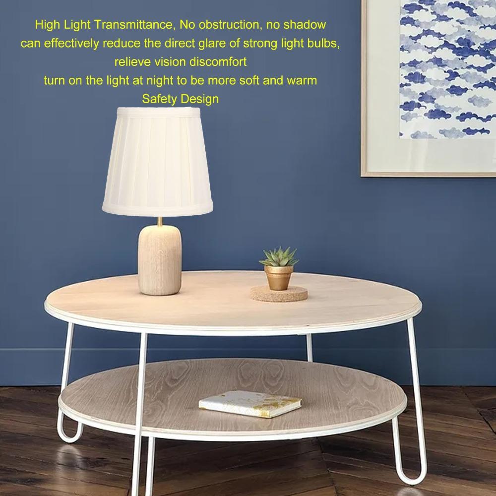 3PCS Clip On Design Lamp Cover Fabric Small Lamp Shades Modern Lampshade  Chandelier