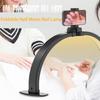 Half Moon Light Nail Lamp for Desk,Lashes Light Led Nails Tech Lamp,Desk Lamp for Lashes Eyelashes Extension,Eyebrows