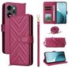 For Oppo Reno14 5G (Global) Case with Shoulder/Wrist Strap Leather Phone Cover Stand Wallet