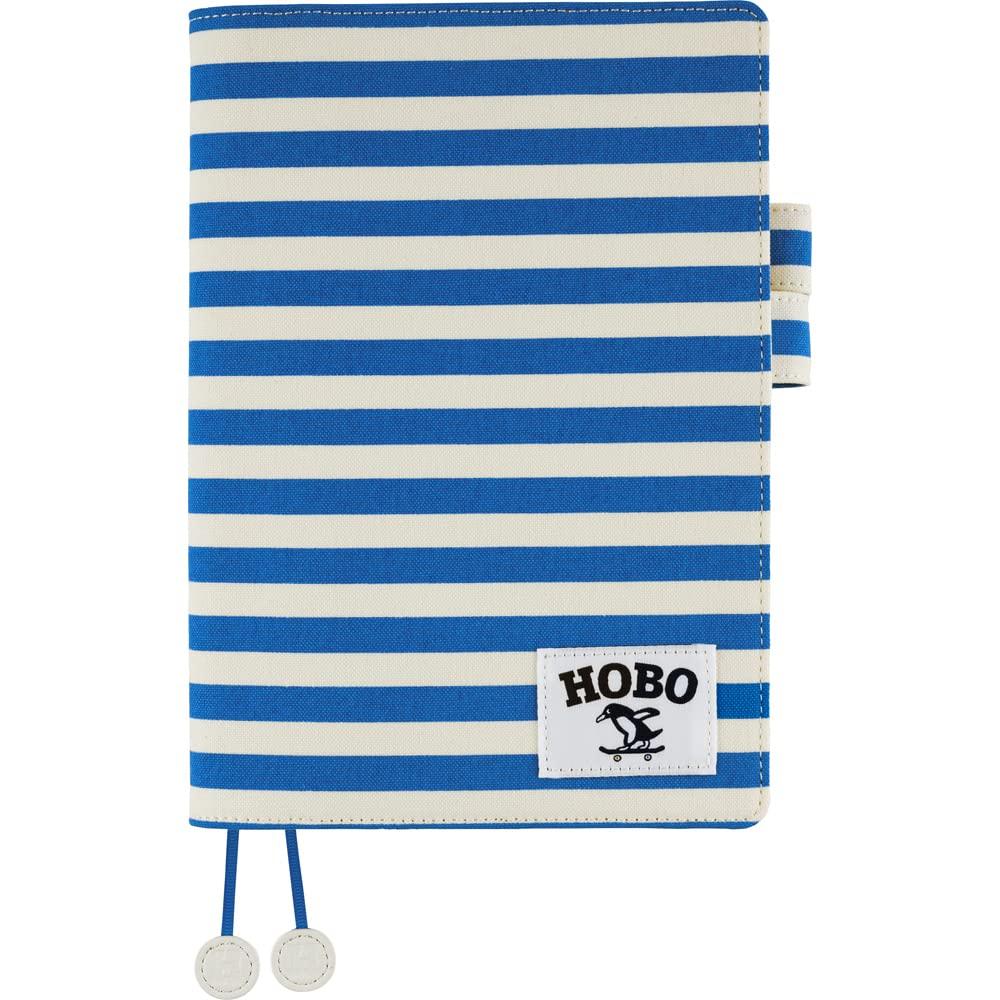 

Hobonichi Cousin Size Notebook Cover Marine Border (A5)