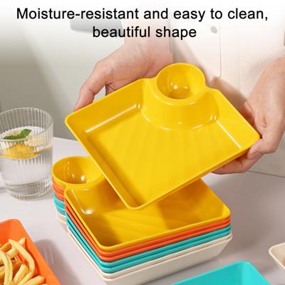 Knoedelbord met sausschotel Ontwerp Veelzijdig, gemakkelijk schoon te maken Snacks Desserts Sushi Dienblad Keukenservies