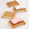 Wood Color Drainage Soap Dish  Bathroom Cabinet Small Daily Sundry Storage