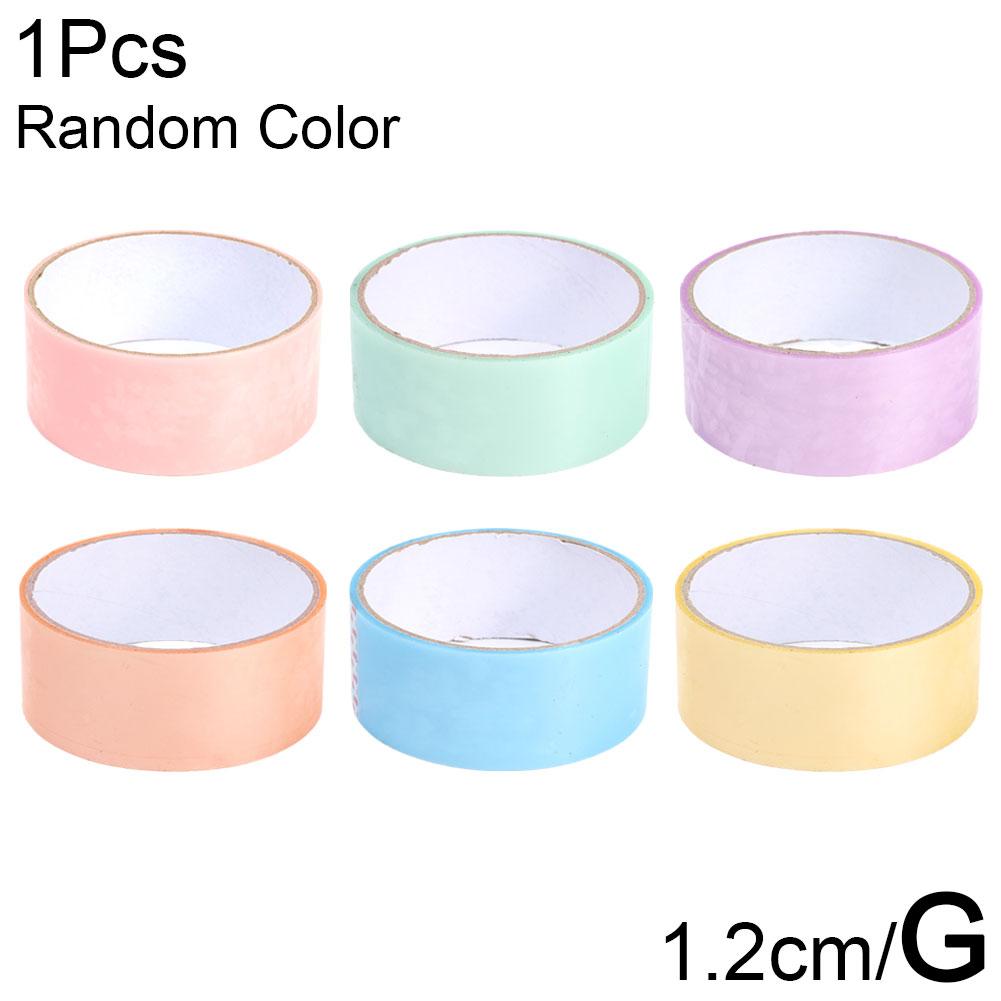 1pc Roll Adhesive Tapes Sticky Ball Tape Colorful Stress Relaxing Sticky DIY Ball Tape Toy For Relaxing Toy Rolling Craft Gift