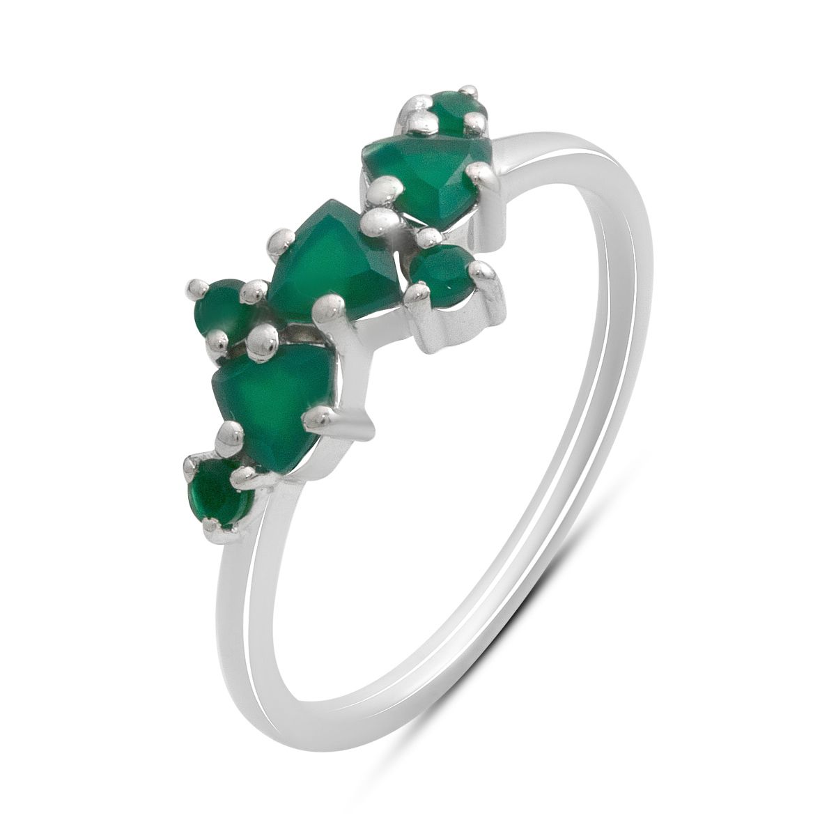 

Срібні сережки з натуральним агатом 1.295ct (2196167) смарагдовий