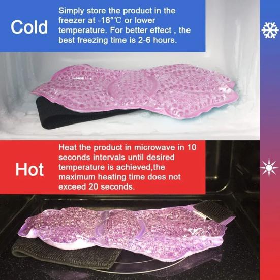 Ankle Ice Pack Wrap for Foot Discomfort Reusable Gel Cold Hot Compression Therapy for Swelling Plantar Fasciitis Achilles Tendonitis Sprained