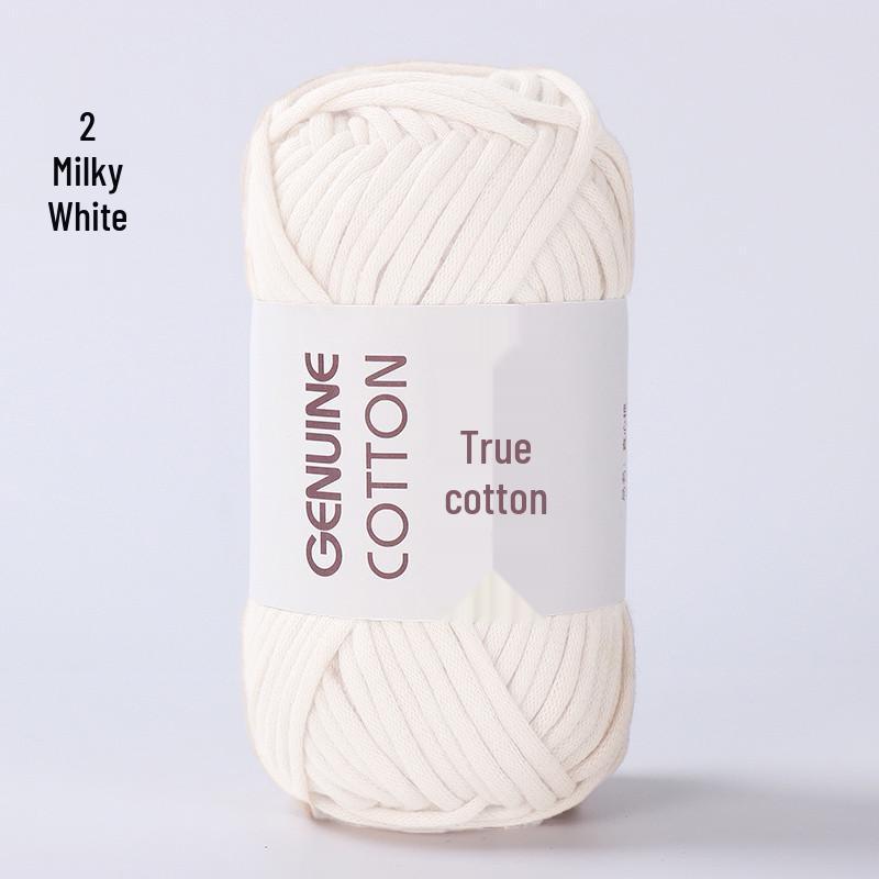 Kerngefülltes Baumwollgarn zum DIY-Stricken: Ideal für Spielzeug, Schals und Fußmatten