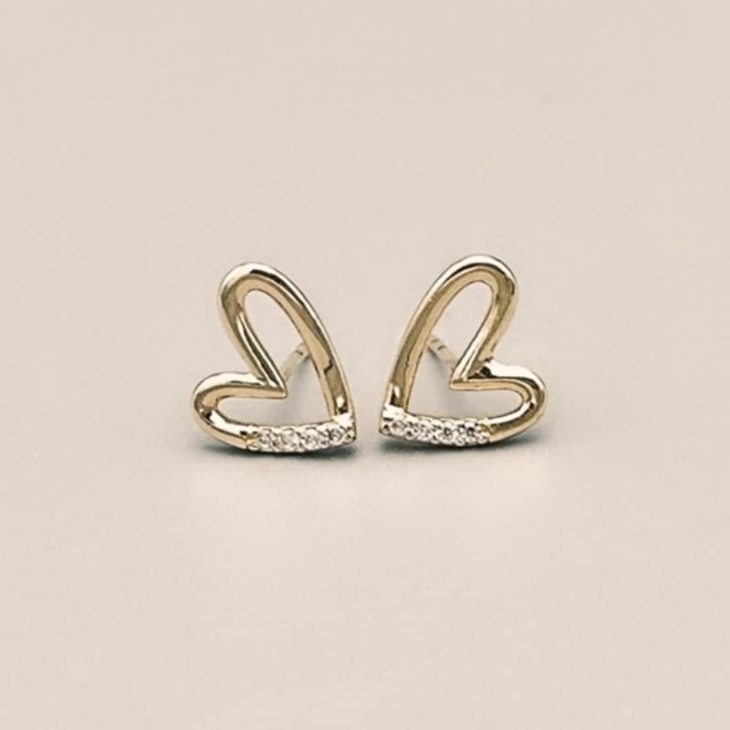 BEFORE MOONRISE [14K] Picnic Heart Earrings GE8