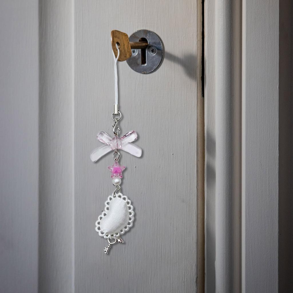 Fashion Heart Bowknot Star Agățat Pandantiv telefon Breloc Snur Buzunar Breloc Curea Geantă Decorare Portofel Pandantive