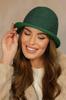 Women' Winter Hat Houndstooth Color Green Kamea-Zelda