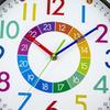 12" Colorful Cartoon Wall Clock - Creative Silver Frame for Living Room, Study, or Kids' Room