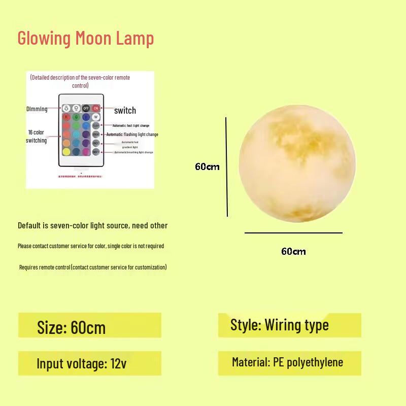 

Outdoor Waterproof Moon Garden Floor Lamp