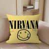 N-NirvanaS Logo Decorative Room Aesthetics Pillow Case Home Decor Bedroom Sofa Bed Couch Pillow Cover 45x45