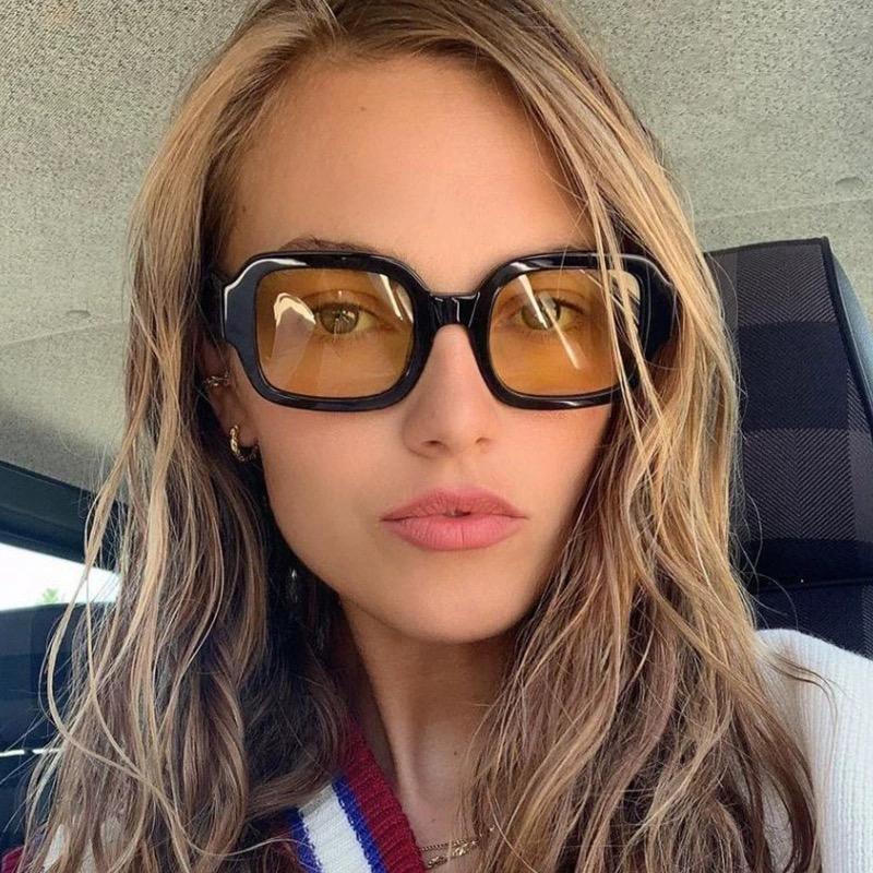 Square Sunglasses Women For Men  Vintage Sun Glasses Luxury Brand Designer Punk Hip Hop Popular Summer Candy Shades Uv400