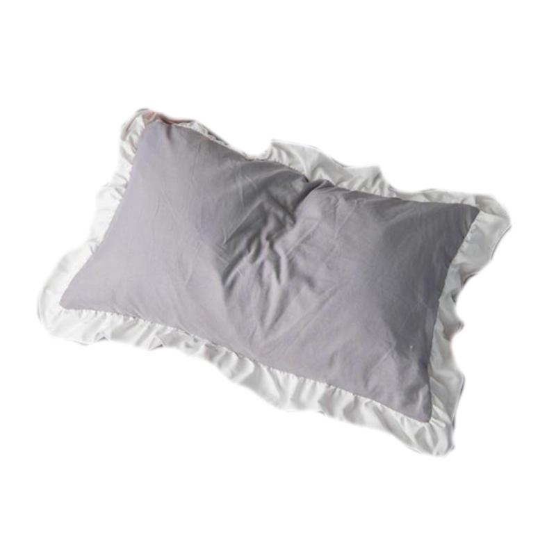 Delicate Ruffle Pillowcase Polyester Bed Cover With Decorative Edge for Bedroom Living Room Styling