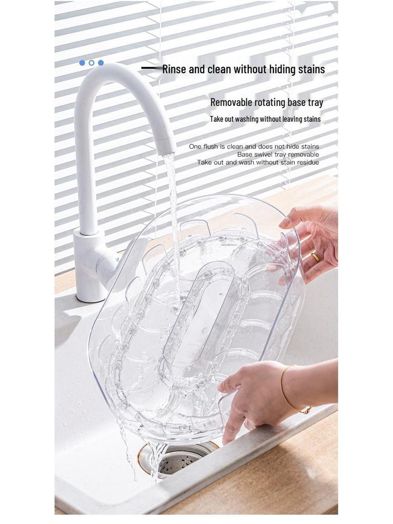 Multifunctional Rotating Refrigerator & Countertop Storage Rack