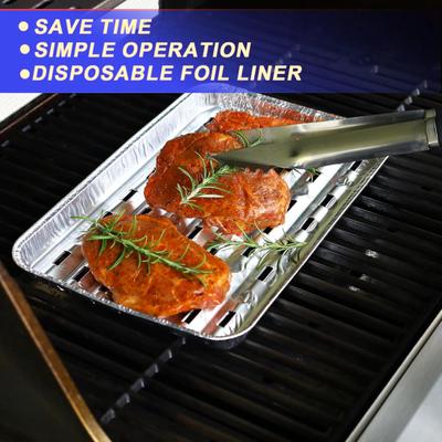 10/20Pcs Aluminum Foil Pans Heavy Duty Heat-Resistant Ribbed Bottoms Baking Trays Multifunctional Baking Trays