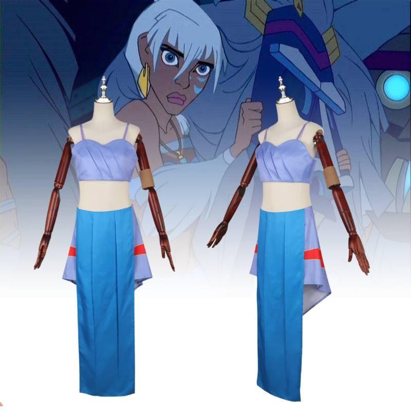 The Lost Empire Princess Kida Cos Clothing Movie Cosplay Perform Party Theatre