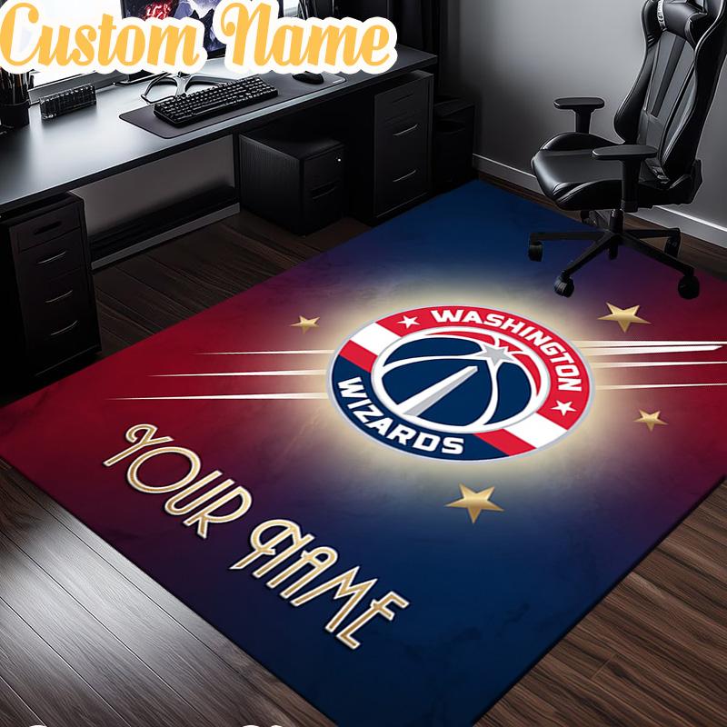 Custom Name Washington basketball Logo Rug, Office Rug, Chair Rug, Carpet for Living Rooms, Doormat Game Rug Home Decor Christmas Gifts