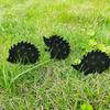 Creative Wrought Iron Hedgehog Family Garden Inserts