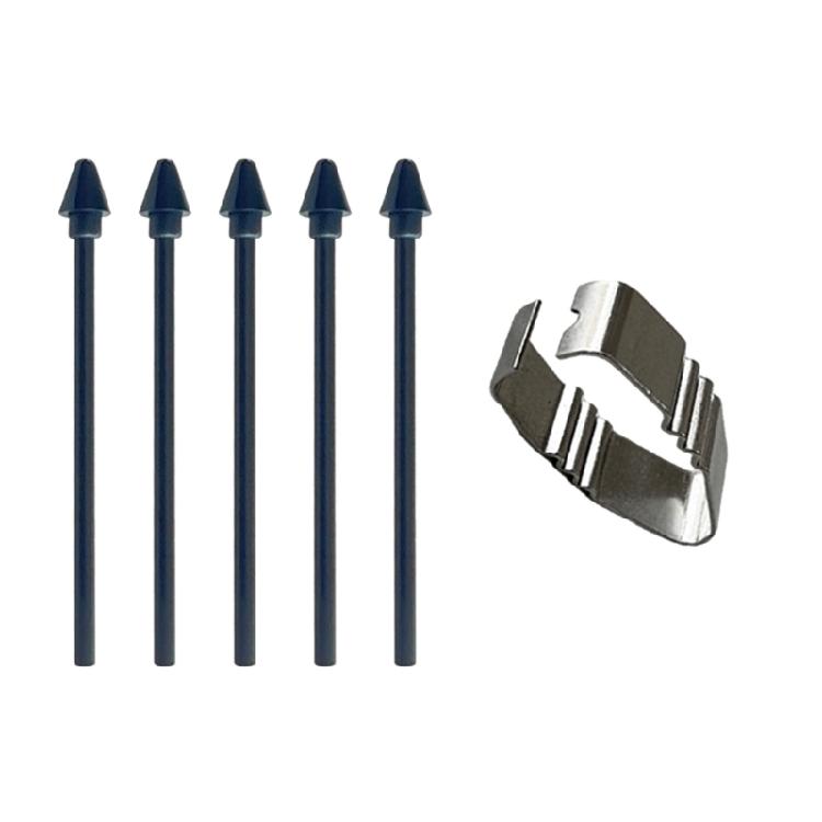 

Pack of 5 Pen Refills with Clip for Secure Fixation for Tab S11/S11Ultra Styluses Pen