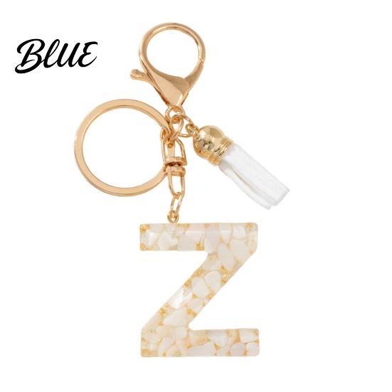 Key Holder For Backpack Keychain Pendant Letter A-Z Charm with Tassel