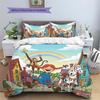 Pippi Longstocking  Pattern Bedding Quilt Set  Home Decoration  Gift (1 * Duvet Cover + 2 * Pillowcase  Without Core)