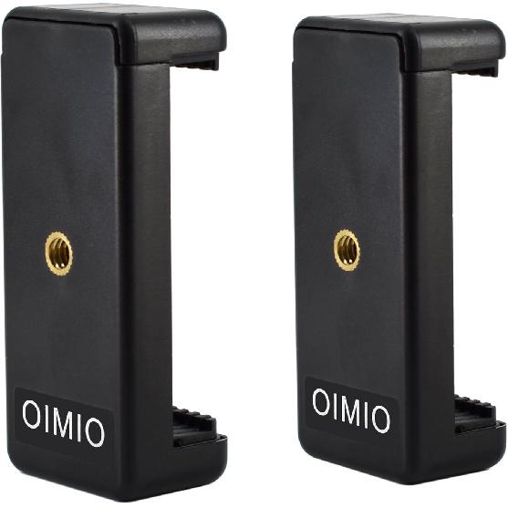 Universal Cell Phone Tripod Mount Adapter, OIMIO Phone Holder Clip Connector Head Used for Monopod Selfie Stick DSLR Travel Mini Flexible Tripod and