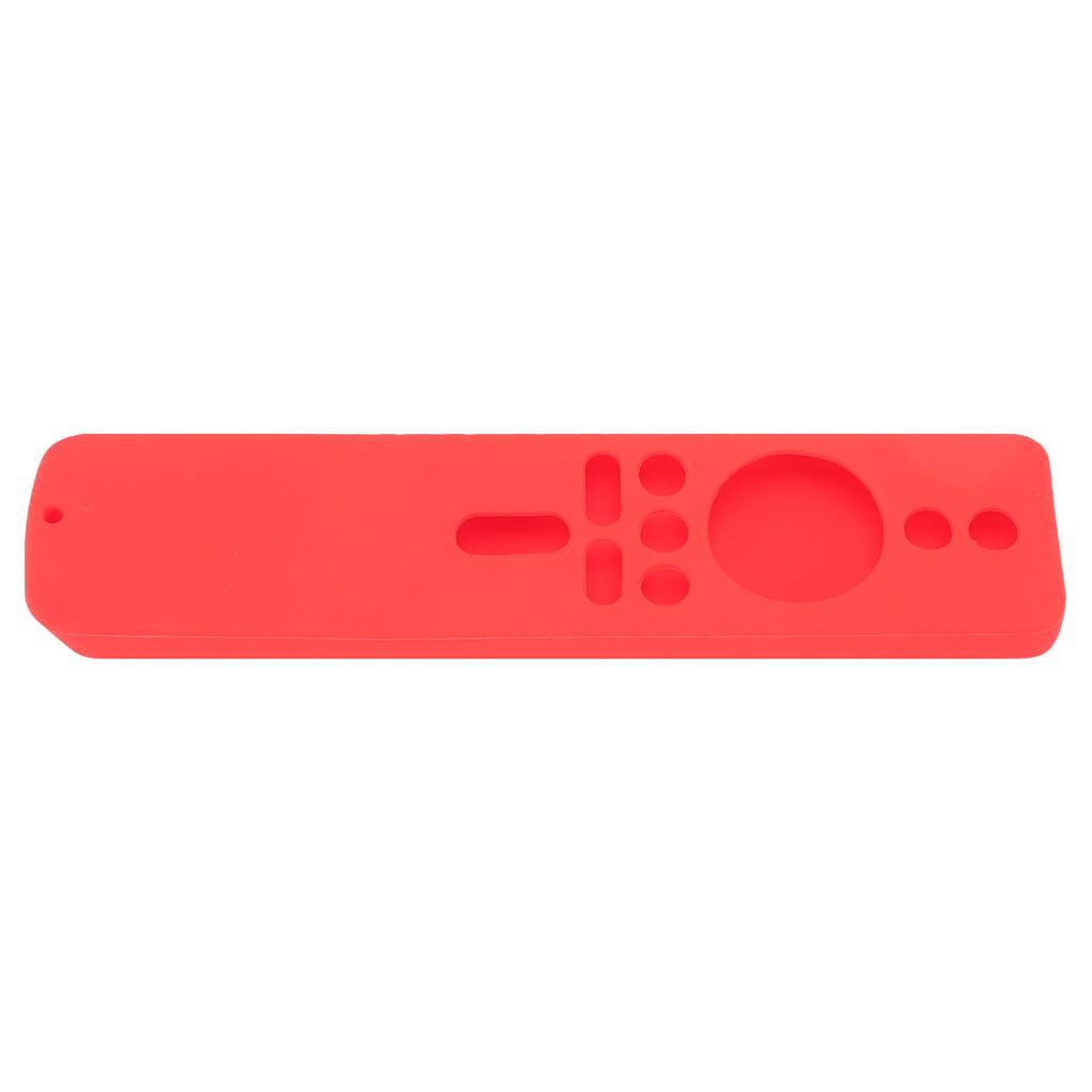 Silicone Protective Cover for Xiaomi TV Stick 4K Anti Slip Remote Control Case with Lanyard Red