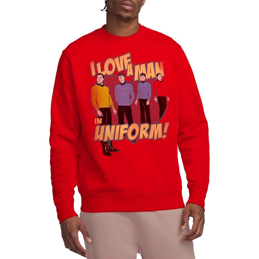 Star Trek Unisex Adult Man in Uniform Sweatshirt