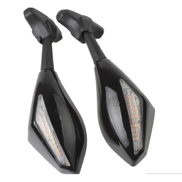 LEDS Arrow Turn Signal Integrated Rearview Sport Mirror For Suzuki GSF600S GSF1200 1200S BANDIT Motorcycle Mirror
