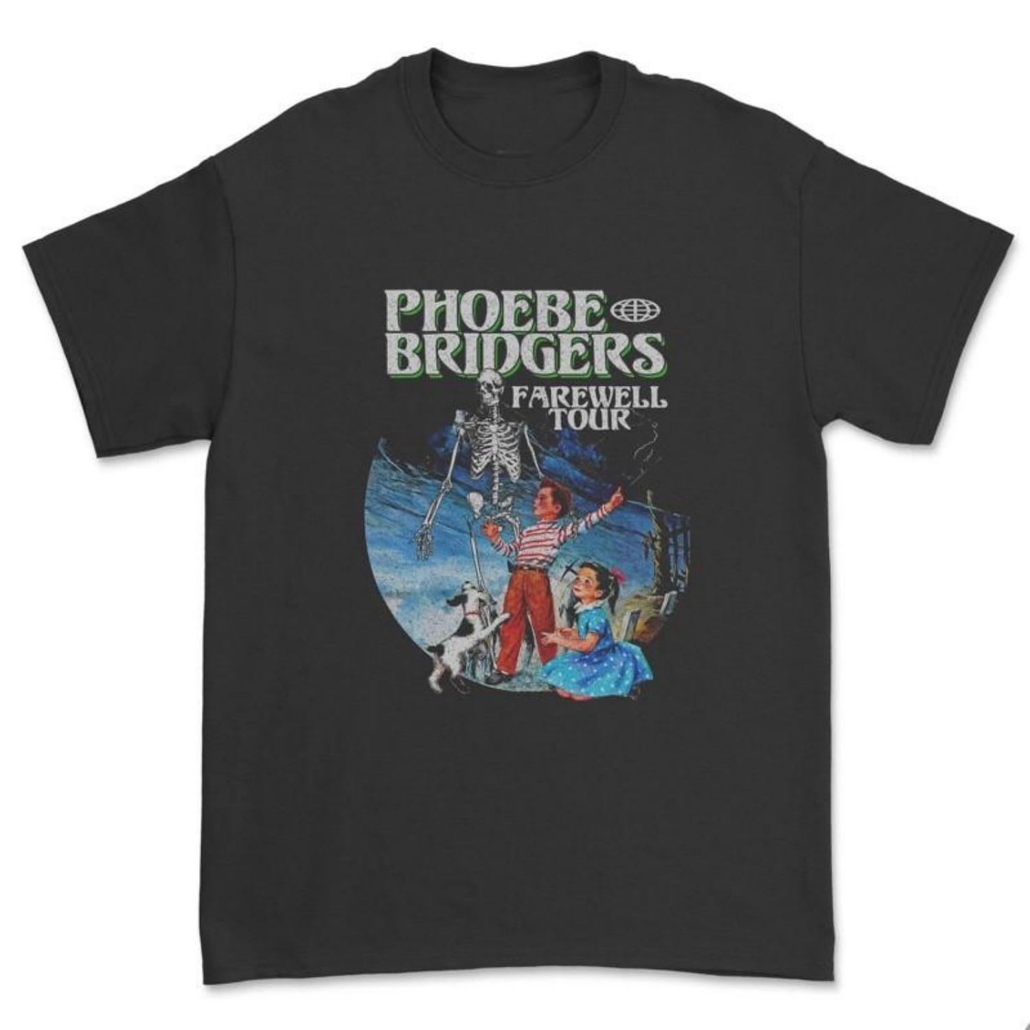 PHOEBE BRIDGERS - FAREWELL TOUR Full Size S To 5XL Unisex T-Shirt S чёрный