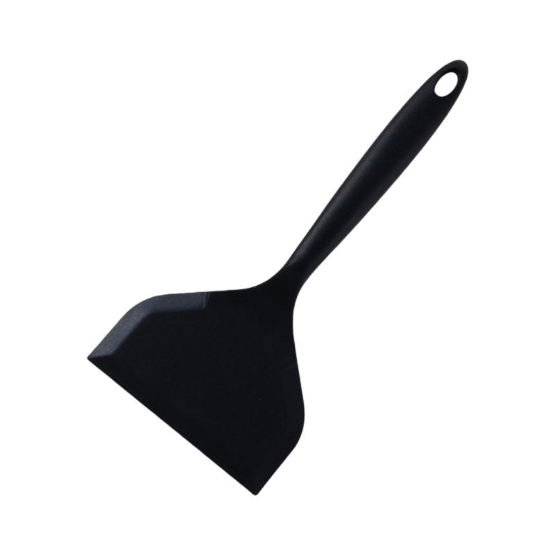 Nonstick Heat Resistant Spatula Wide Mouth Silicone Turner For Steaks Pancakes Safe Kitchen Essential Tool