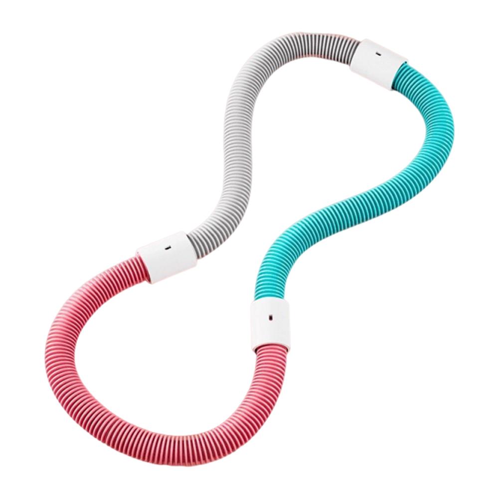 Weighted Fitness Hoop Portable Soft Spring Hoop Quiet Design Foldable Waist Toning Hoop Waist Training Circle for Fat Burning