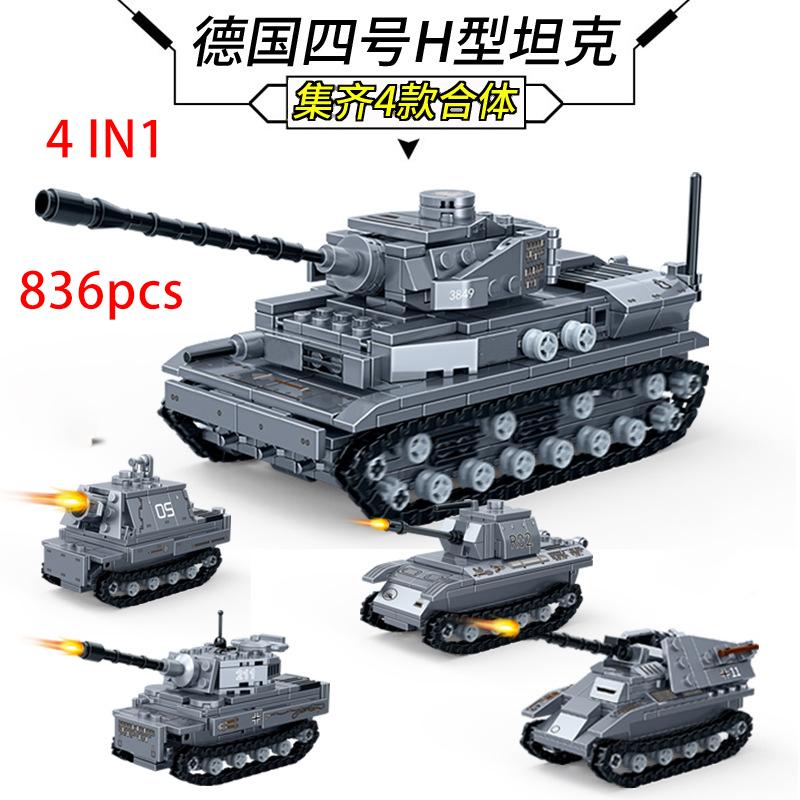 Tankové sady 2023 nové vojenské vozidlo stavebnice stavebnice ww2 německo usa T34 světová válka 2 1 i ii obrněný tank