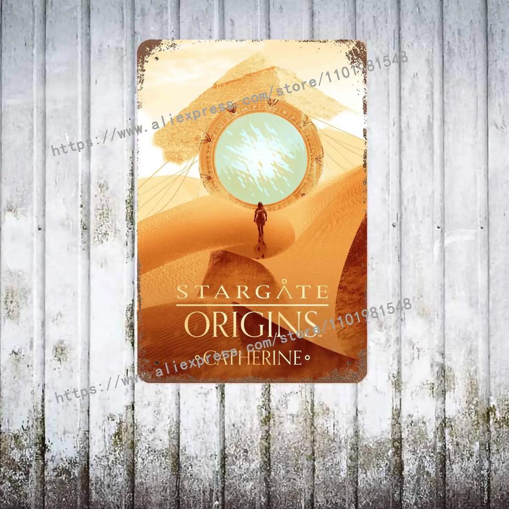 Stargate SG-1 TV Show Metal Decor Poster Vintage Tin Sign Metal Sign Decorative Plaque for Pub Bar Man Cave Club Wall Decoration