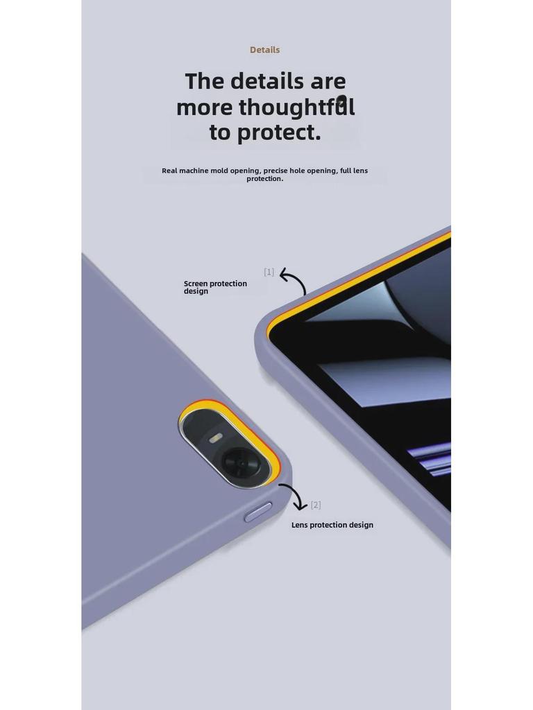 Ochranný kryt OPPO Pad2 Tri-Fold, Silikonový obal proti pádu pro 10,3/11,6palcové tablety