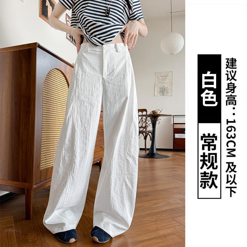 Women s High Waist Wide Leg Cargo Pants Casual Loose Straight Trousers S
