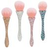 Nail Dusting Cleansing Brush Soft Nylon Hair Comfortable Grip Prevent Deformation Loose Powder Brush