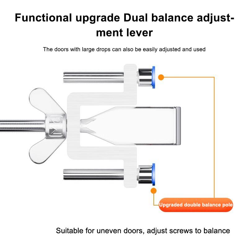 Portable Door Lock Dual Nut Adjustment Body Hotel Door Locks Self-Defense Door Stop Travel Anti-Theft Door Stopper Safety Lock