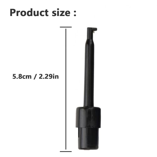 Xiatiaosann Multimeter Test Hook Clips, Multimeter Accessories Colorful Test Grabber Probes for Testing Electronic Components (30 Pieces)