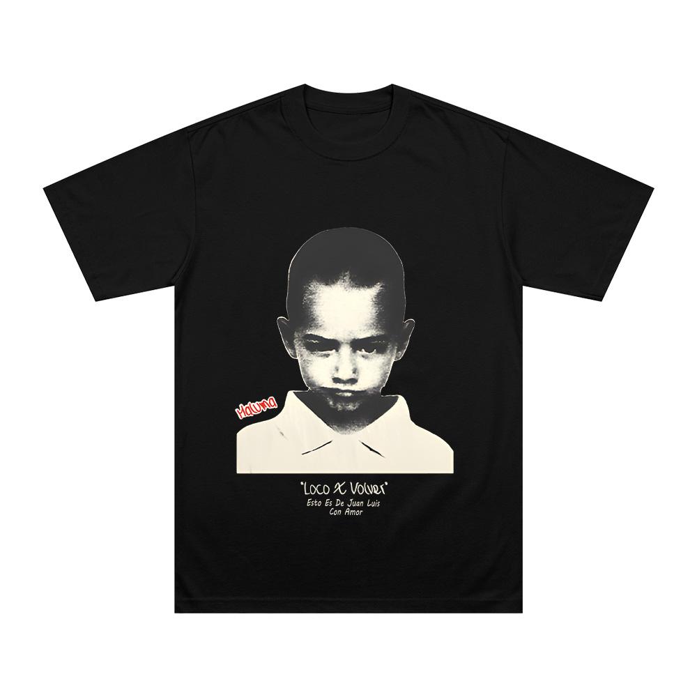 Juan Luis Con Amor T-shirt Maluma Loco X Volver Album New Graphic T Shirt Unisex Cotton Tee Round Neck Short Sleeve Clothes XS чёрный