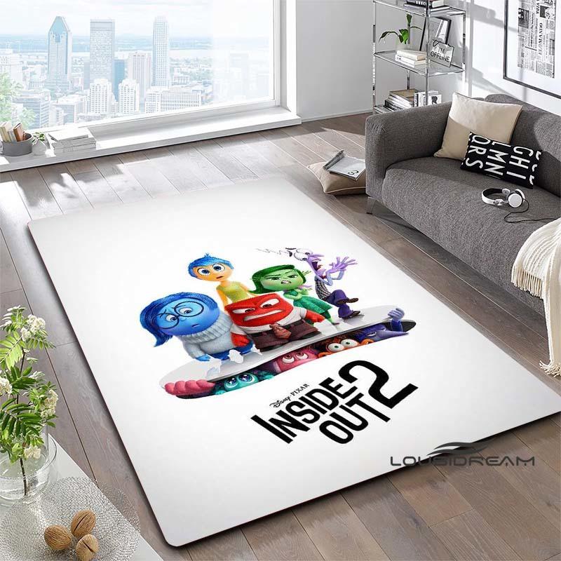 2026 New Inside Out 2 Cartoon Print Rug, Bedroom/Living Room Floor Mat, Large-Area Home Decor Anti-Slip Mat