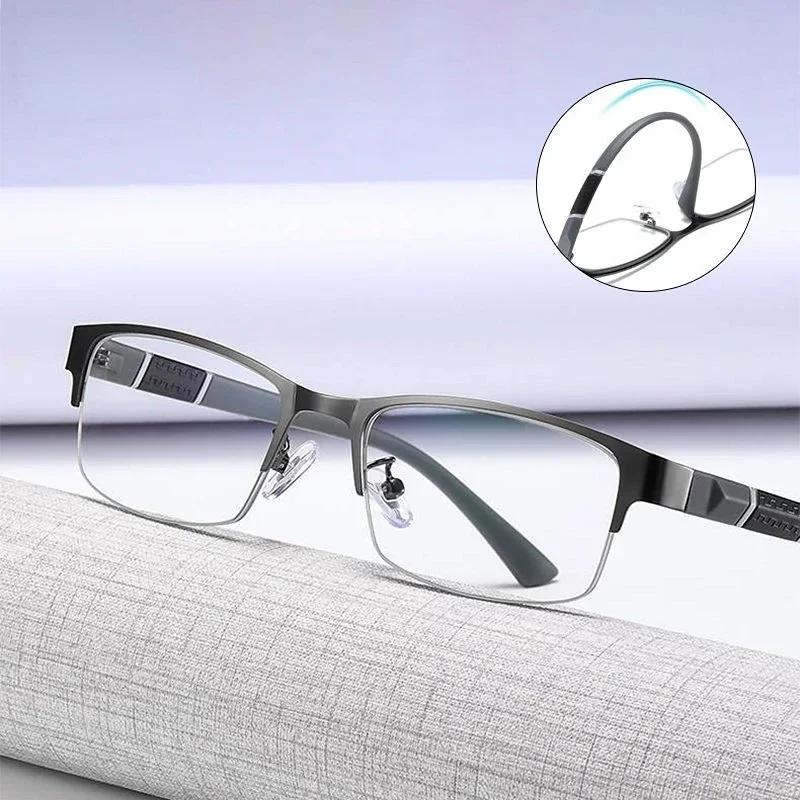 New Half Metal Frame Nearsighted Glasses Unisex Prescription Myopia 0 -0.5 -1 -1.5 -2 -2.5 -3 -4 -5 -6 Unisex Lentes Para Hombre